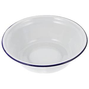 lot 2463 image: Unomor Retro Enamel Basin Enamel Mixing Bowl Kitchen Soup Serving Bowl Salad Mixing Bowl Household Enamelware