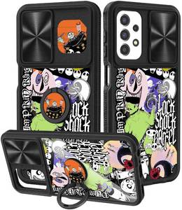 lot 2478 image: Joyleop (2in1 for Galaxy A23 5G Phone Case Cartoon Cute for Boys Girls Women Teen Kids Phone Covers Fun Unique PatternDesign with Slide Camera CoverRing Holder for Samsung A23 6.6, Eccentrc