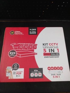 lot 5601 image: A5-in-1 CCTV Security Camera Kit with DVRXVR