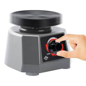 lot 5659 image: ScitoLAB Lab Dental Vibrator, 4 Inch Round Shaker Oscillator Gypsum, Vibrating Table for Molds, Gypsum, Pouring Models, Resin Casting, 100W