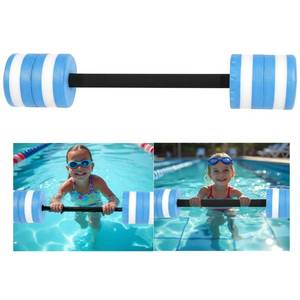 lot 5662 image: Vinyl Etchings Aqua Pool Barbell for Water Fitness Exercise Equipment - Aquatic Swim Water Workout Bar for Water Aerobics Weights Barbells - Swimming Foam Float Kids