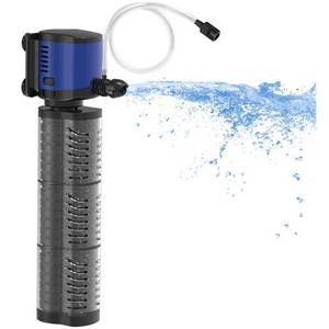 lot 5664 image: TARARIUM Aquarium Filter Powerful 660GPH for 100-300 Gallon Large Fish Tank Small Pond Fountain, Wave-Maker Submersible Water Pump Turtle Tank Filter for Saltwater & Freshwater System