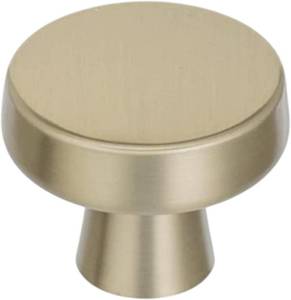 lot 6008 image: Amerock  Cabinet Knob  Golden Champagne  1-516 inch (33 mm) Diameter  Blackrock  1 Pack  Drawer Knob  Cabinet Hardware