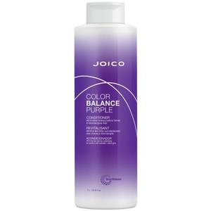 lot 6034 image: Joico Color Balance Purple Conditioner  For Cool Blonde, Gray Hair  Eliminate Brassy Yellow Tones  Boost Color Vibrancy & Shine  UV Protection  With Rosehip Oil & Green Tea Extract  33.8 Fl Oz