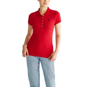 lot 6054 image: AEROPOSTALE Womens Aero Solid A87 Polo, True Red, XX-Large