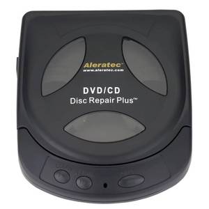 lot 6389 image: Aleratec Motorized DVD CD Cleaner Disc Repair System - Scratch Remover and Cleaner for CD Player Discs - Includes Solution - Portable Disc Cleaner for Restoring CDs, DVDs, and More