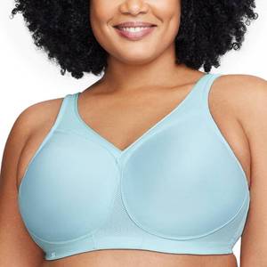 lot 6396 image: Glamorise Full Figure Plus Size MagicLift Seamless Sports Bra Wirefree #1006