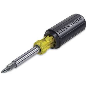 lot 6410 image: Klein Tools 32500 11-in-1 Screwdriver  Nut Driver Set, 8 Bits (Phillips, Slotted, Torx, Square), 3 Nut Driver Sizes, Cushion Grip Handle