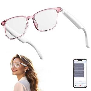 lot 6426 image: AI Smart Glasses, Bluetooth 5.4 Translation Glasses with 144 Language & Accents, Blue Light Filtering Lenses, Multifunctional Smart Glasses for Men Women, Travel Meeting Trade Business HY-C8 White