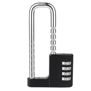 lot 6432 image: NBYT Adjustable Shackle Lock - Code Long Combination Padlock for Gym & School Lockers, Child Proof Sliding Code Locks for Fences, Drawers & Closet