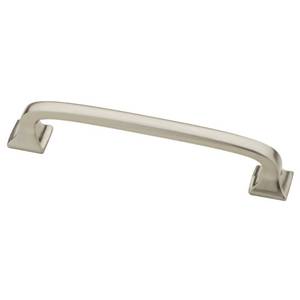 lot 6437 image: Franklin Brass Lombard (1-Pack) Cabinet Handles 4 Hole Center Pulls  Satin Nickel Hardware Kitchen Door, Drawers, Dressers, Furniture P29613-SN-C