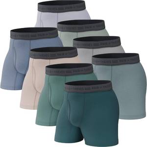 lot 6440 image: Pair of Thieves Soft Cotton Boxer Briefs for Men Pack (8 Pack) - Tagless Mens Underwear for All-Day Comfort and Support - Medium - Assorted