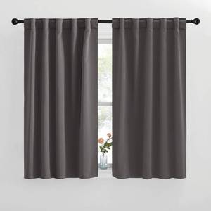 lot 6457 image: NICETOWN RV Curtains for Camper Windows - (Grey Color) 42x50 Inch, 2 Panels Set, Thermal Insulated Room Darkening Blackout DrapesDraperies with Rod Pocket & Back Tab for Half Window