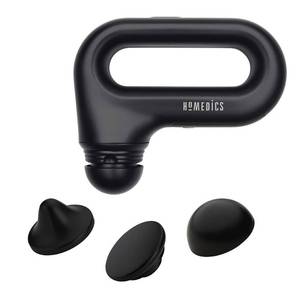 lot 12098 image: HoMedics Portable Full Body Vibration Massager, Effective Targeted and Full-Body Massage, High & Low Intensity Levels, Ergonomic Easy-Grip Handle 3 Interchangeable Attachments, 2 AA Batteries included