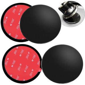 lot 12117 image: AYWFEY 4 Pack 95mm Black Adhesive Dashboard Pad Mounting Disk, Mounting Disk for Suction Cup, Dash Mount Pad, 3.74 Inch Universal Suction Cup Adhesive Disc for GPS, Smartphones, Car Cameras