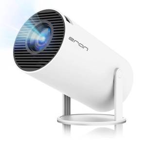 lot 12136 image: Mini Projector, HY300 PRO Portable Projector, Support 4K 1080P with Dual-Band WIFI6 5G Wireless 5.2 Bluetooth Android 11, 180° Rotatable, Auto Keystone Correction, 35-130 Screen Video Projector