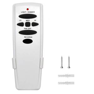 lot 12159 image: Hampton Bay Ceiling Fan Remote Control - 3-Speed, Light Dimmer, Reverse Button - Replacement for UC7078T, CHQ7078T, L3H2003FANHD, HD5, HD6 Models
