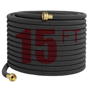 lot 12169 image: Araiozora Soaker Hose 15 FT,Heavy Duty Solid Brass Connector 12�� Ruber Drip Irrigation Hose for Garden Flower Bed&Yard,Landscaping