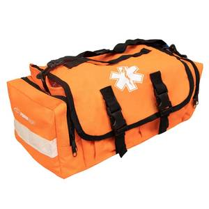 lot 12188 image: Primacare KB-RO24 Empty First Responder Bag, 15x9x8, Professional Compartment Kit Carrier for Trauma and Emergency Medical Supplies, Orange