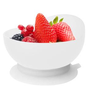lot 16280 image: Bcautay High Low Scoop Bowl Scooper Bowl with Suction Cup Base Adaptive Self Feeding Bowl for Elderly Disabled Handicapped Adults from Parkinsons Dementia Stroke Tremors (White)