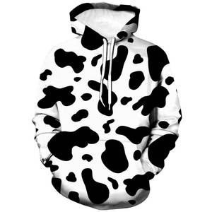 lot 16296 image: Hisayhe Unisex Novelty Hooded Sweatshirt 3D Cow Print Funny Hoodie Pullover,Colour3,3XL