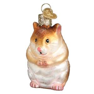lot 16308 image: Old World Christmas Animal Collection Glass Blown Ornaments for Christmas Tree Hamster