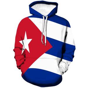 lot 16340 image: Hisayhe Men Women Fashion Pullover Sweatshirt 3D Cuban Flag Graphic Hoodie,Colour1,3XL