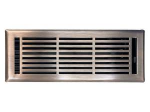 lot 19266 image: EMPIRE REGISTER CO Linear Design, Heavy Duty Floor Vent Covers, Metal Damper Attached. Vent Covers for Floor only. (Floor, Antique Copper, 4 x 12 inch (Pack of 1))