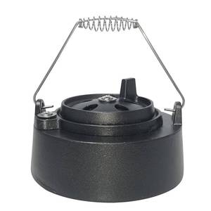 lot 19278 image: Quantfire Cast Iron Cap for Big Green Egg Dual Function Metal Top, Daisy Wheel Chimney Cap for MLXLXXL Big Green Egg Accessories Replacement