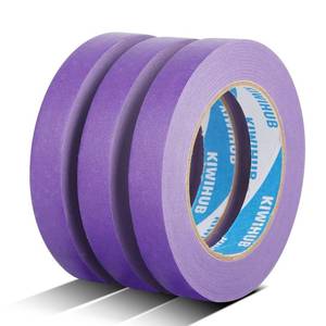 lot 20228 image: KIWIHUB Purple Painters Tape,0.7 x 60 Yards x 3 Rolls (180 Yards Total) - Medium Adhesive Masking Tape for Painting,Labeling,DIY Crafting,Decoration and School Projects