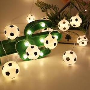 lot 1046 image: LED Light-Up Soccer Ball String Lights