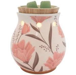 lot 9236 image: Scentsationals Wax Melt Warmer, Wax Warmer for Scented Wax Melts - Floral Collection Summer Pout - Candle Wax Melter for Fragrance Cubes and Tarts