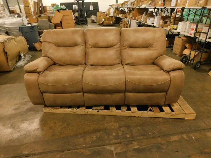 lot 1791 image: Corinthian Couch With Reclining Ends