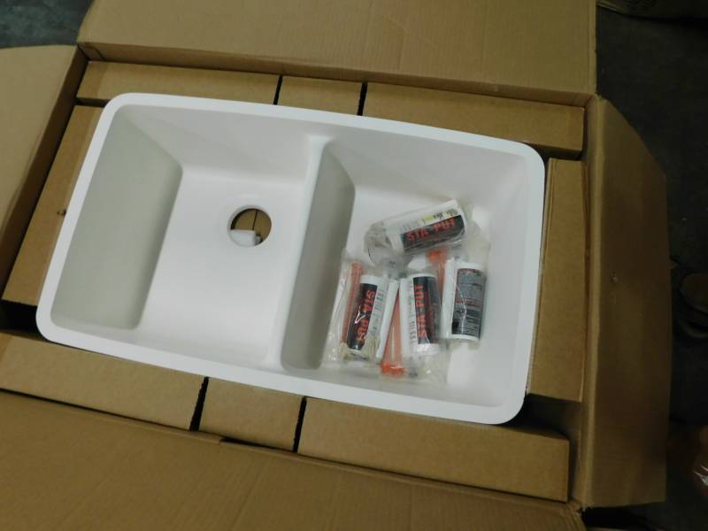 lot 1923 image: Gemstone Dual Sink Winter White
