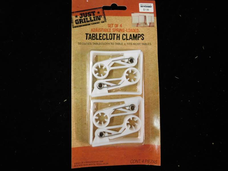 lot 2027 image: Lot of Just Grillin Tablecloth Clamps