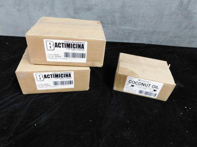 lot 2163 image: Lot of Coconut Oil and Bactimicina