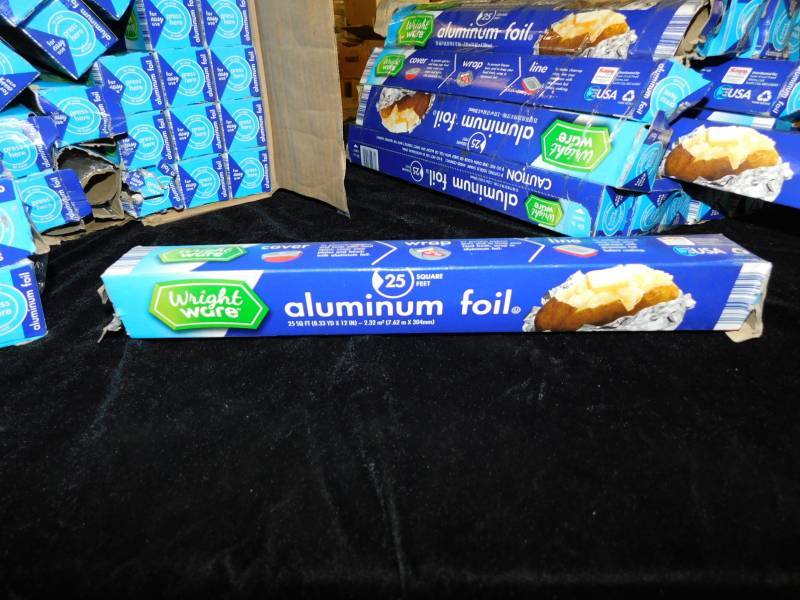 lot 2183 image: Lot of Aluminum Foil Rolls
