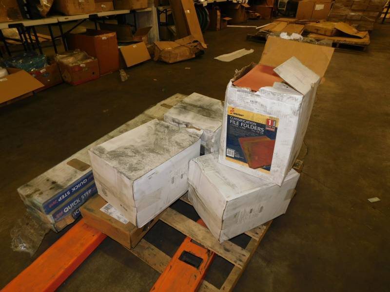 lot 2198 image: Lot of Office Folders and Flooring