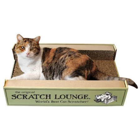 lot 1859 image: Lot of 2The Original Scratch Lounge - Worlds Best Cat Scratcher - (includes Catnip)