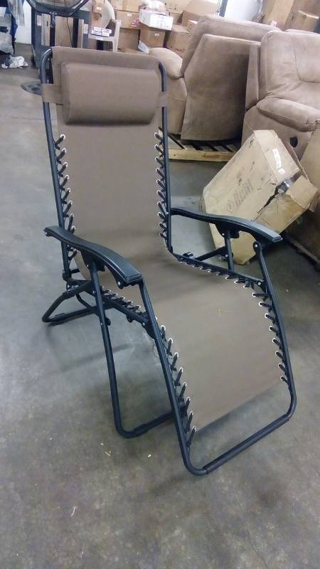 lot 1804 image: Outdoor Patio Pool Garden Chaise Lounge, Sun Lounger Furniture Zero Gravity
