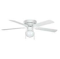 lot 1877 image: Hugger Ceiling Fan in White (42 in.)