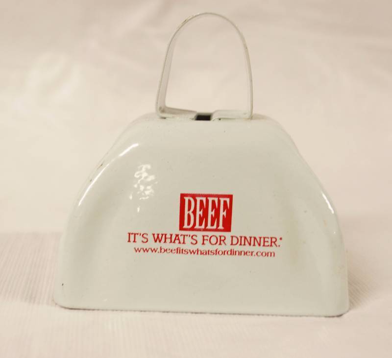 lot 9637 image: Dinner Cow Bell - BEEF, Its Whats for Dinner - Marketing Bell - WOW
