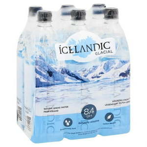 lot 1198028 image: Icelandic Glacial Natural Spring Alkaline Water  1 Liter (6 Count) 33.81 Fl Oz (Pack of 6) Best By March 06, 2027 - Retail $18