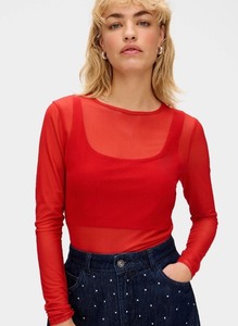 lot 1198052 image: WIHOLL Womens Mesh Sheer Tops Sexy Crew Neck Summer Loose FIt Party Clubwear Shirts - Retail $10