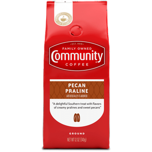 lot 1198061 image: x4 Community Coffee Pecan Praline Medium Roast Ground 12 oz Gable Top Best By 041925 - Retail $12