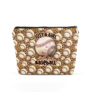 lot 1198062 image: TBT Baseball Gifts Baseball Stuff Funny Makeup Bag Baseball Cosmetic Bag Baseball Coach Gifts for Women Female Girls Best Friend Baseball Sports Player Travel Organizer Graduation Birthday Gifts - Retail $7