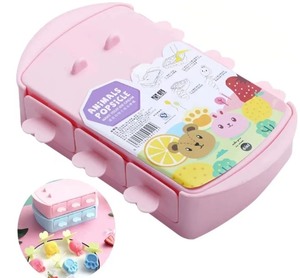 lot 1198064 image: Cute Rabbit Bear Paw Popsicle Mold Set with Sticks 6 Pieces Popsicle Maker Ice Cream Molds DIY Frozen Ice Pop Molds Kitchen Accessories Easy Release Reusable BPA Free for Summer Homemade Cakesicles - Retail $11
