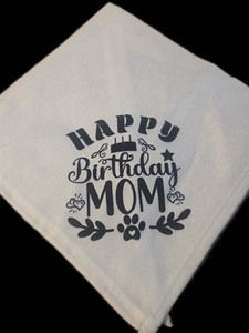 lot 1198069 image: Happy Birthday Dog Bandana, Dog Scarf, Dog Bandana for Small Medium Large Dogs, Gifts from Dogs to Owners, White Dog Bandana, Gender Reveal Photo Prop Accessories (A44) - Retail $8
