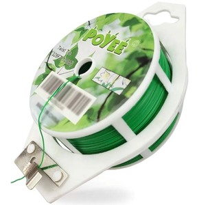 lot 1198183 image: POYEE 328ft (100m) Garden Twist Tie, Green PE Plastic Coated Plant Twist Tie with Cutter for Gardening and Office Organization, Home 1 Pack - Retail $6