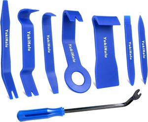 lot 1198188 image: YukiHalu Car Trim Removal Tool Kit, No Scratch Pry Tool kit, Auto Door Panel Removal Tool Set, for FastenersCar ClipsRivetsMoldingDashboardsRadioStereo System - Retail $12